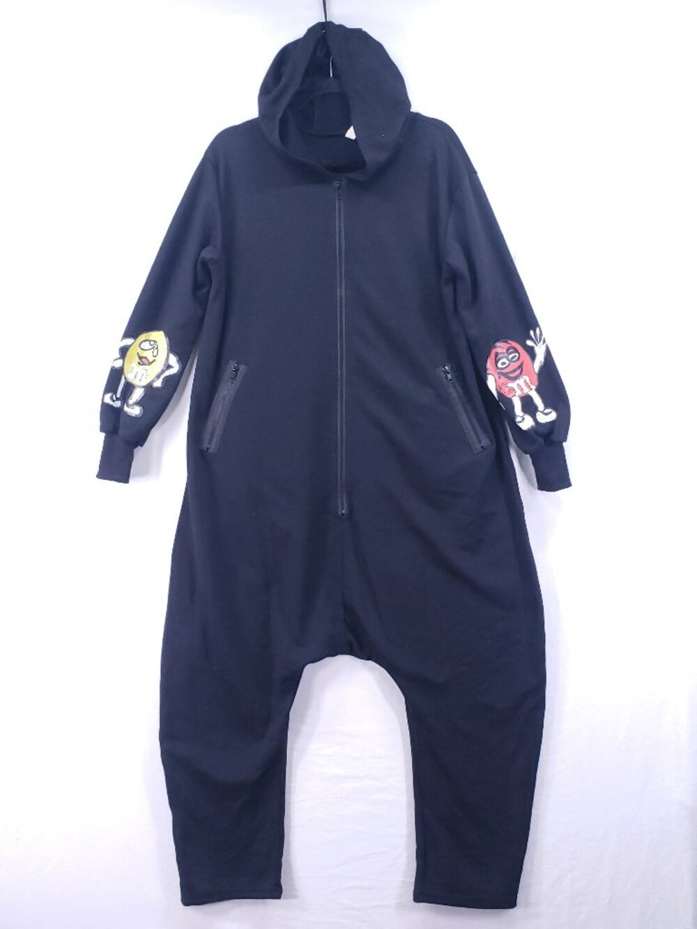 Korean Men's Jumpsuit Adult One Piece Size L Slouchy Streetwear M&M Odie Hooded